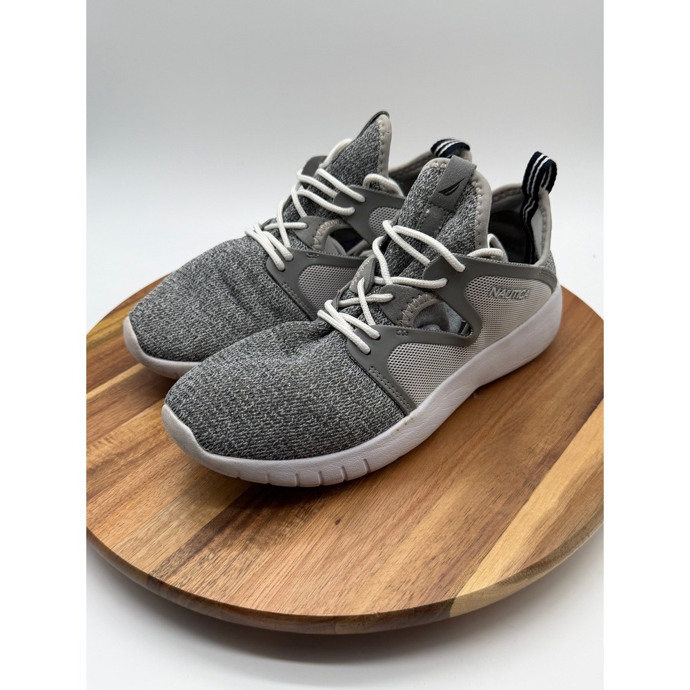 Nautica Rayelle Women's Size 6 Grey Mesh Lace Up Athletic Sneakers 0564